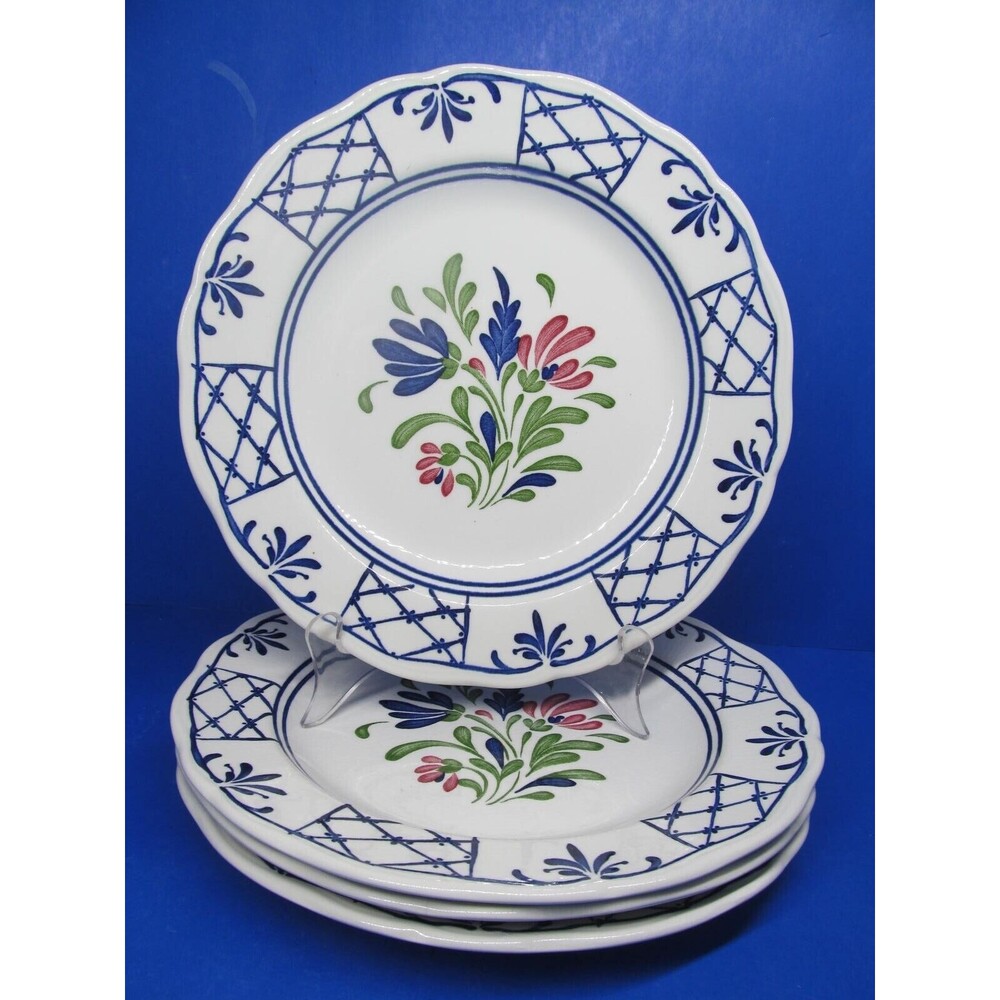 Johnson Brothers Provincial Scalloped Edge Dinner Plates Set Of 4 READ DESC